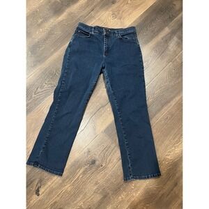 Lee Relaxed‎ Fit 1889 Denim Jeans Dark Wash Women's Size 12 Short